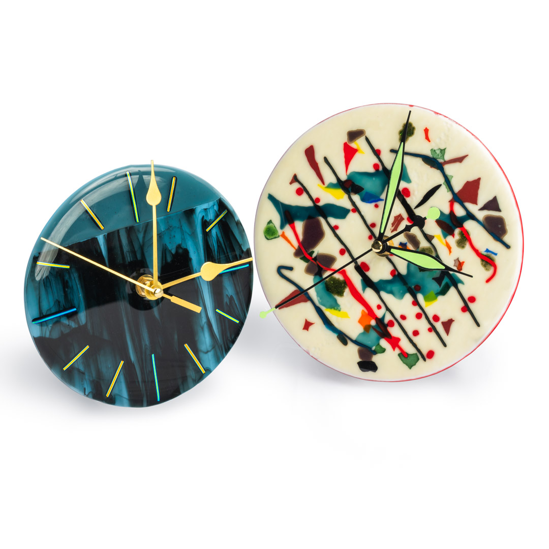 Fused Glass Wall Clock