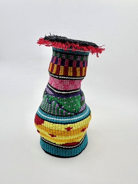 Twined Waxed-Linen Basket