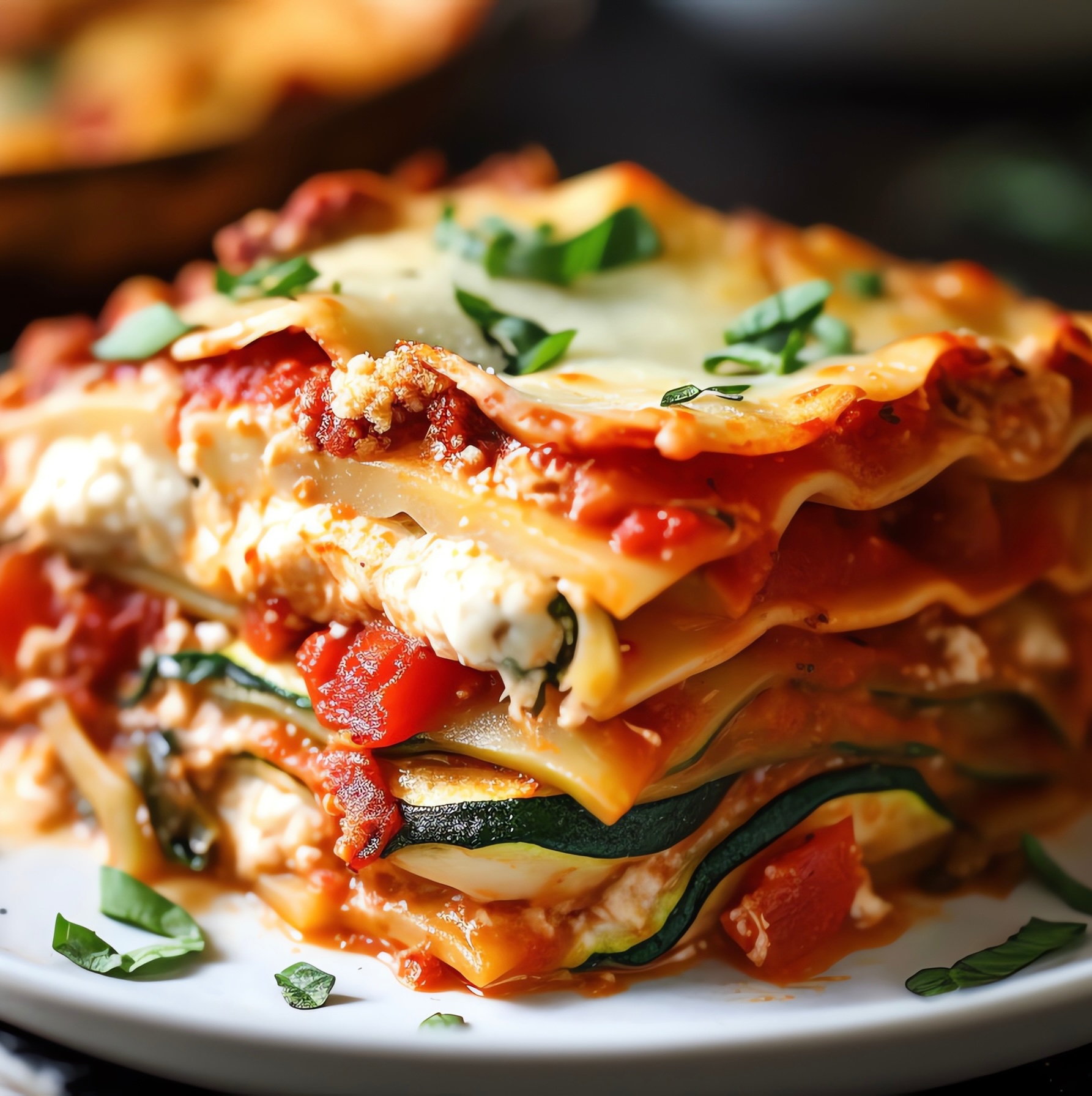Make-and-Bake Full-Size Veggie Lasagna