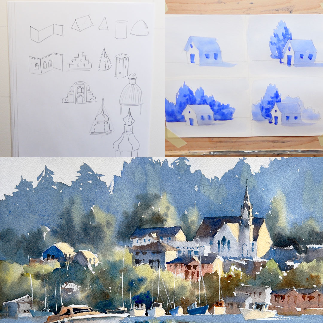 Watercolor and Architecture