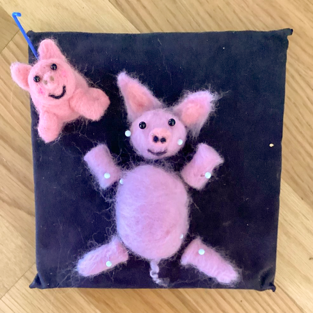 Intermediate Needle Felting: Make a Pig