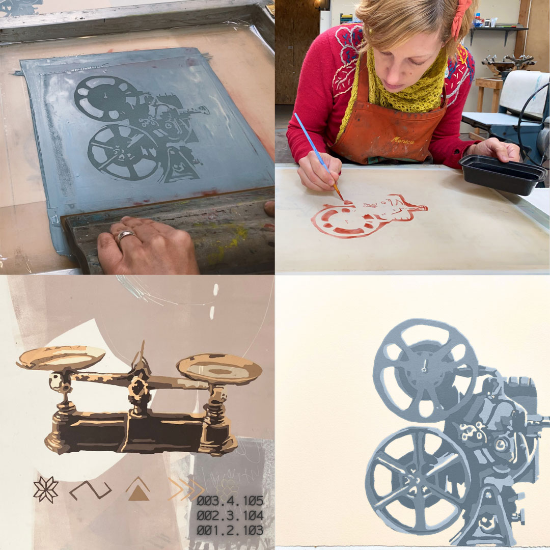 Multi-Color Reduction-Screen Prints