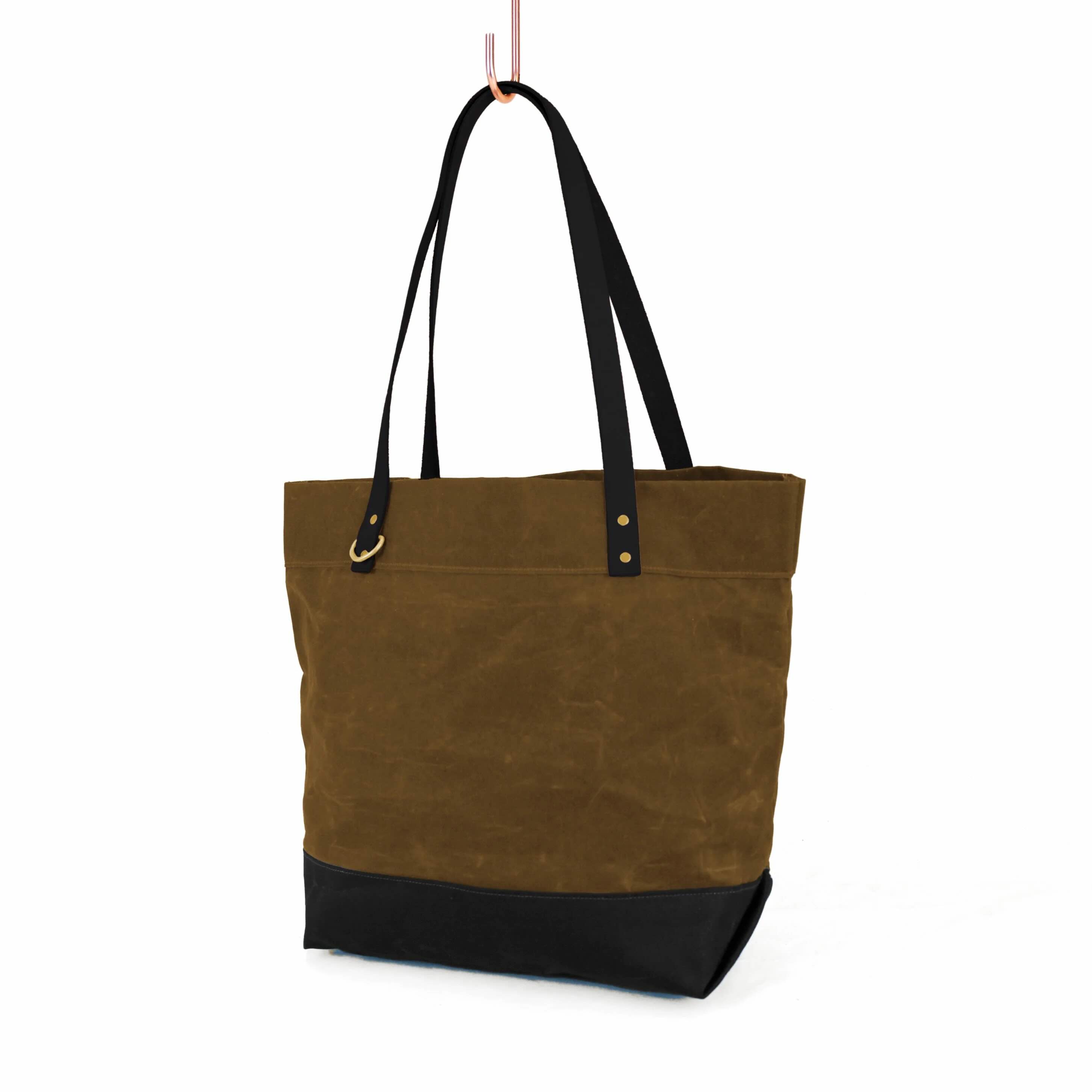 Portsmith Waxed Canvas and Leather Tote Bag