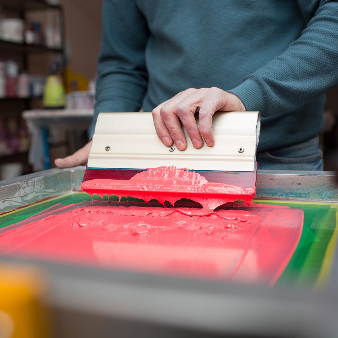 Screen Printing with Embroidery