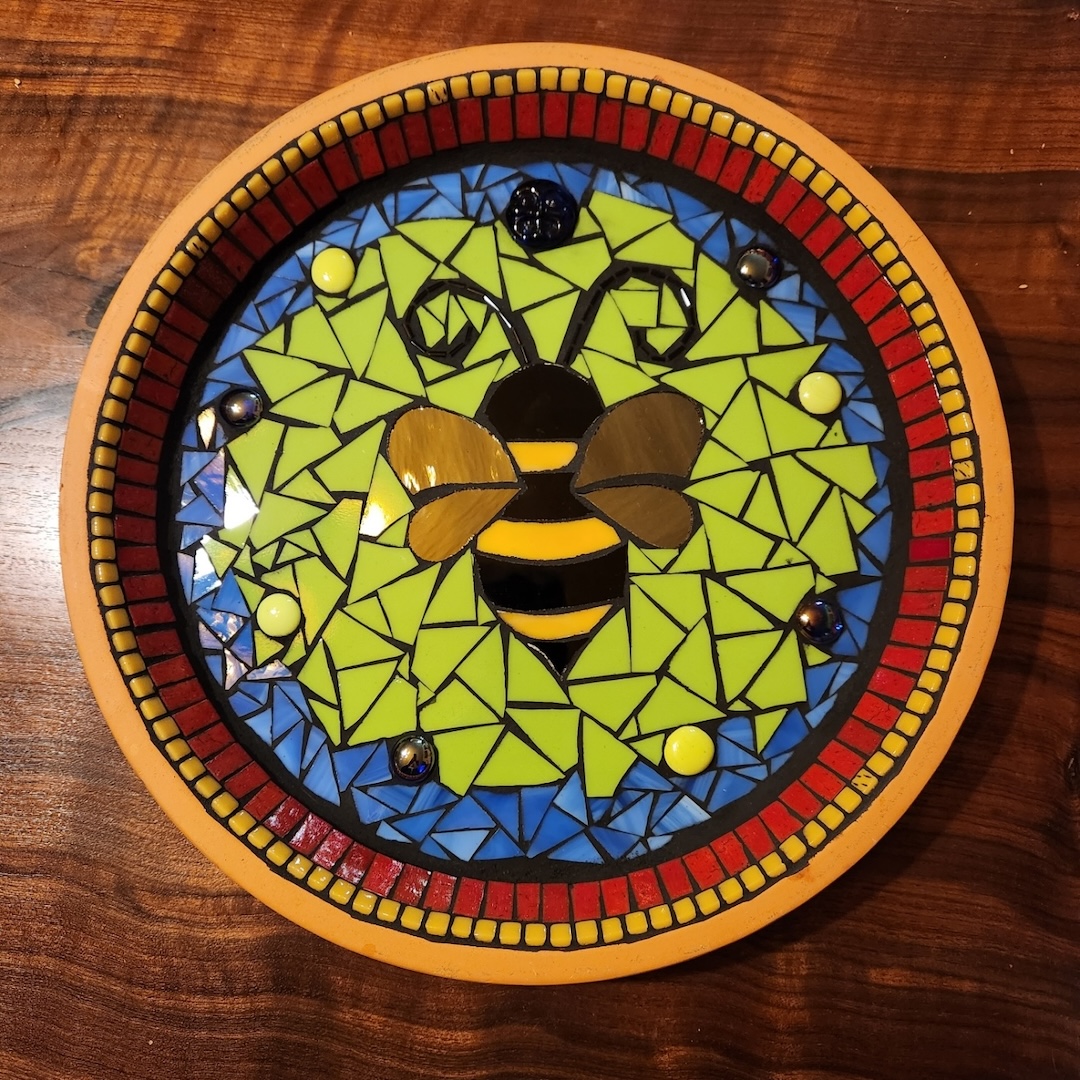 Glass Mosaic for the Birds and the Bees