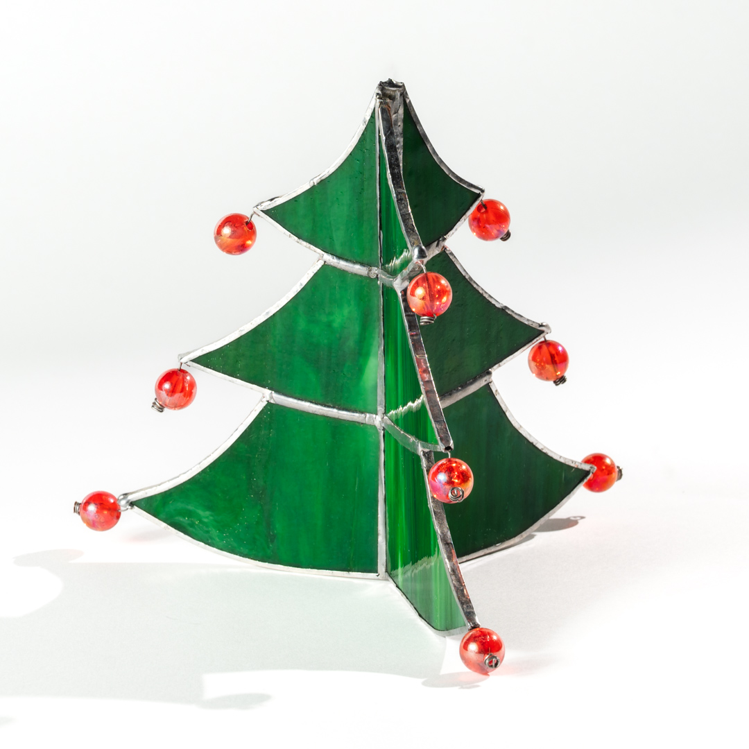 3D Holiday Tree of Stained Glass