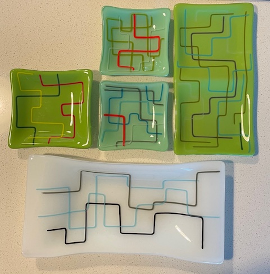 Intro to Fused Glass: Atomic-Age Angles