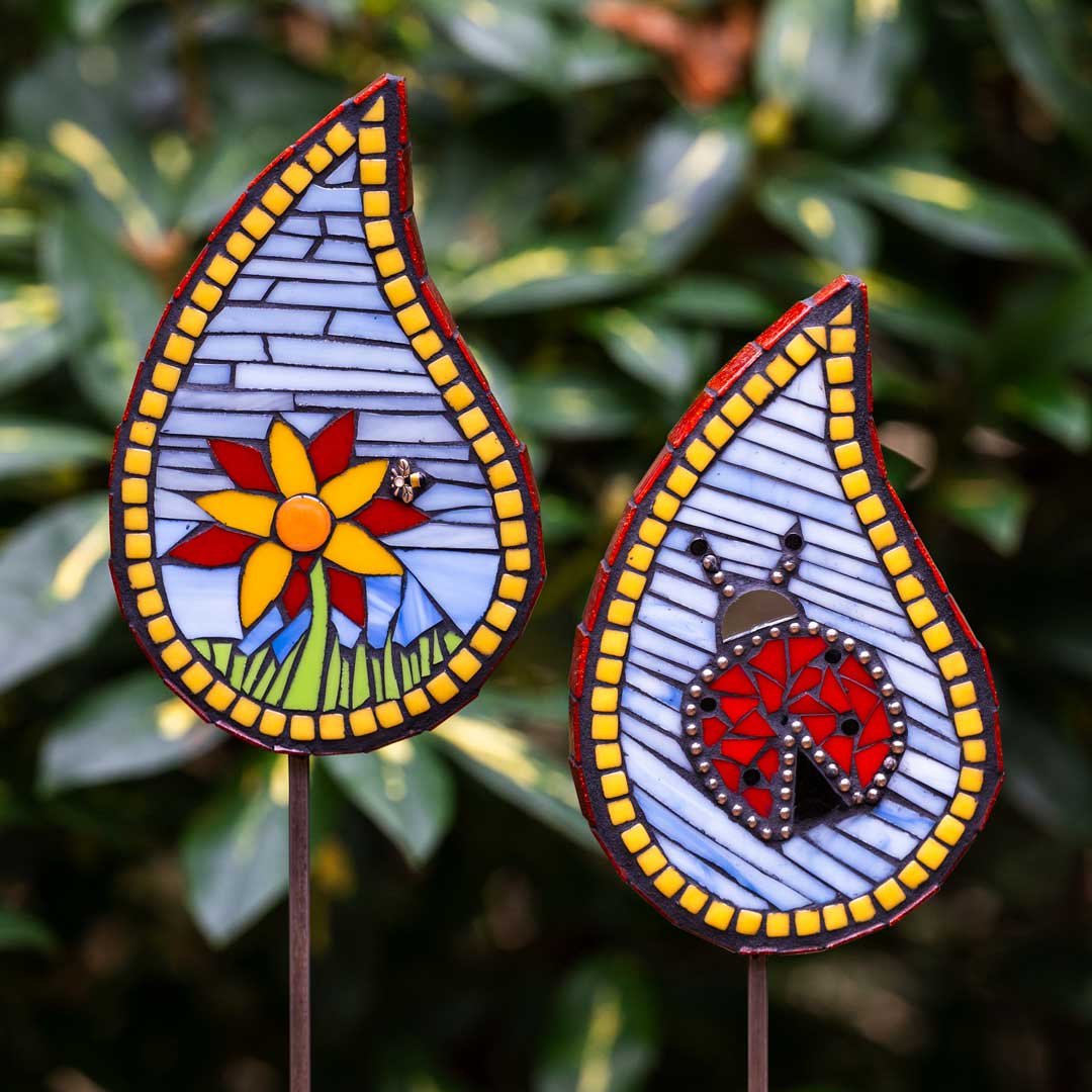 Glass Mosaic Garden Leaf