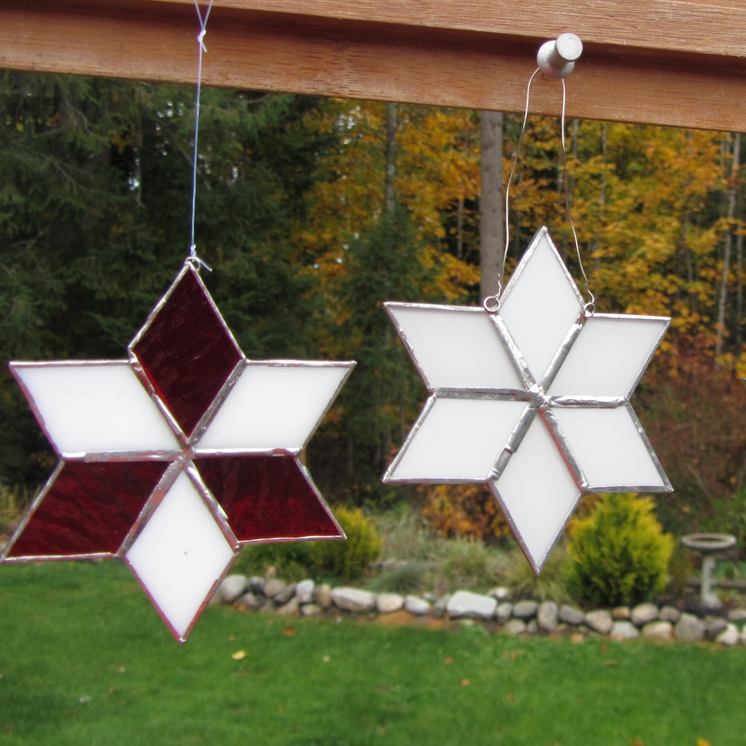 Intro to Stained Glass: Snowflake and Star Ornaments