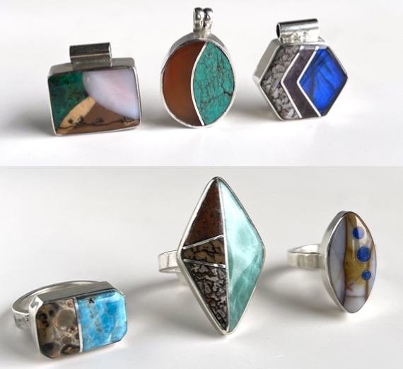Lapidary Series: Inlay Pendant or Ring