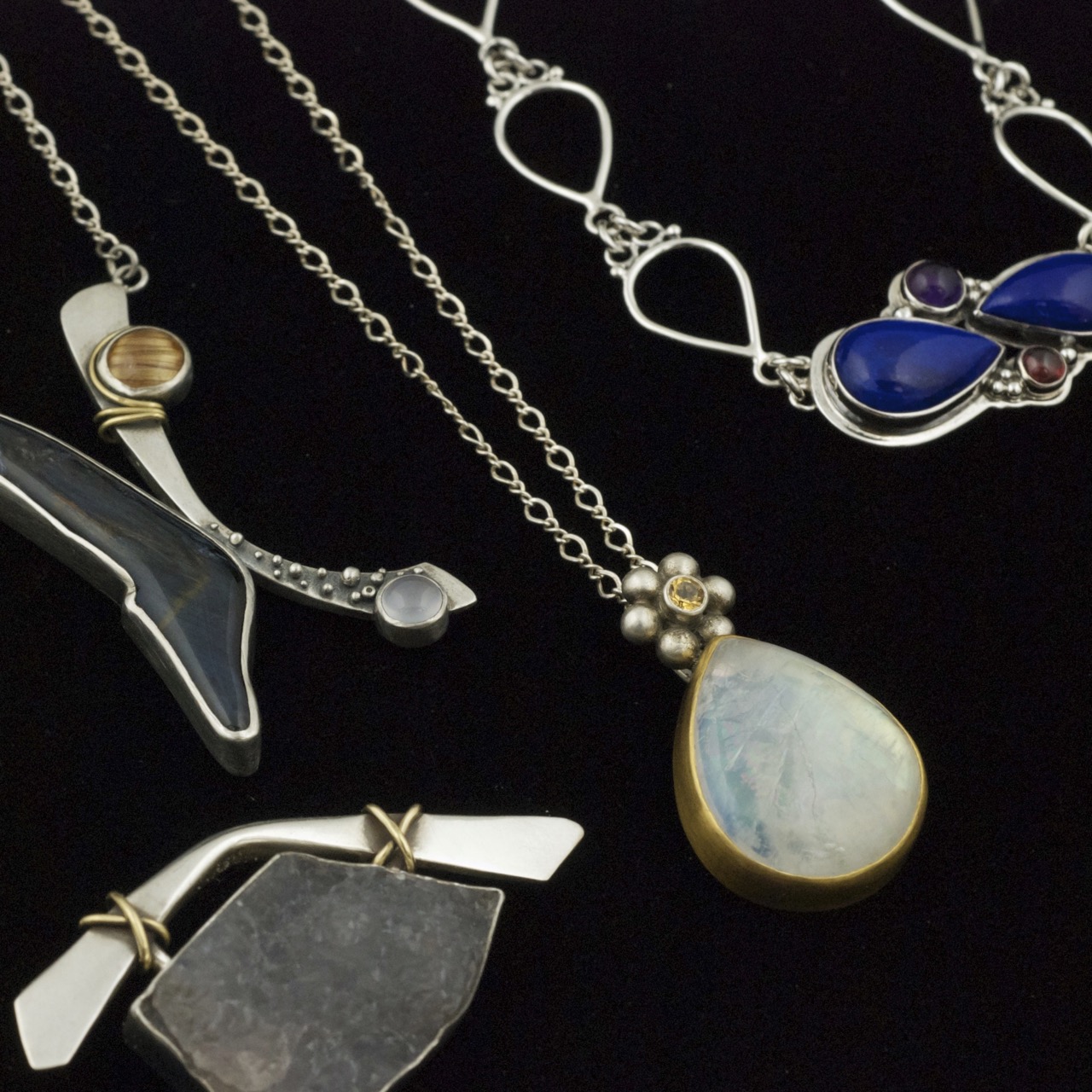 Bezel Setting 2: Cabochons With Angles (Pendant)