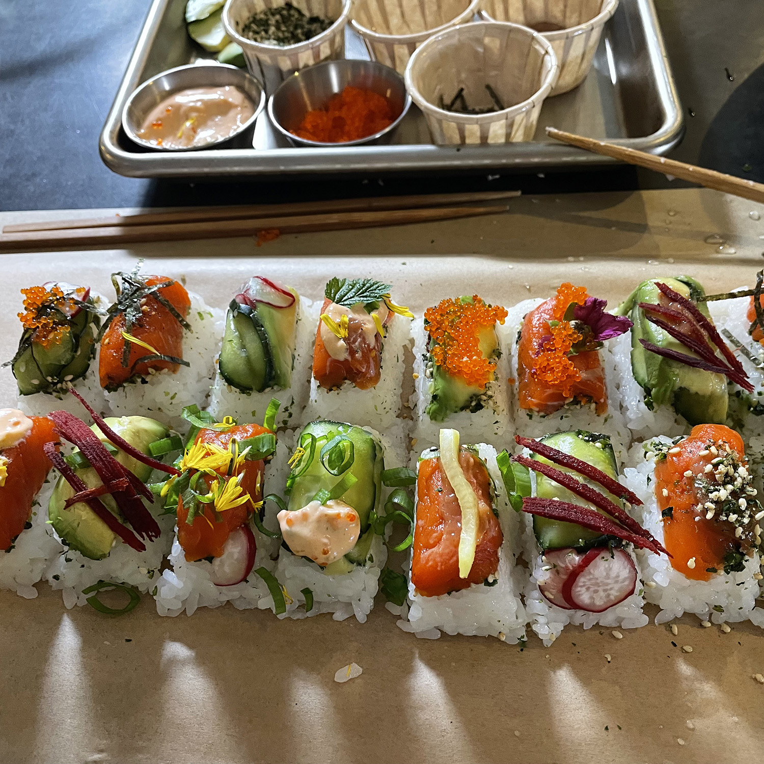 Family-Style Sushi Two Ways
