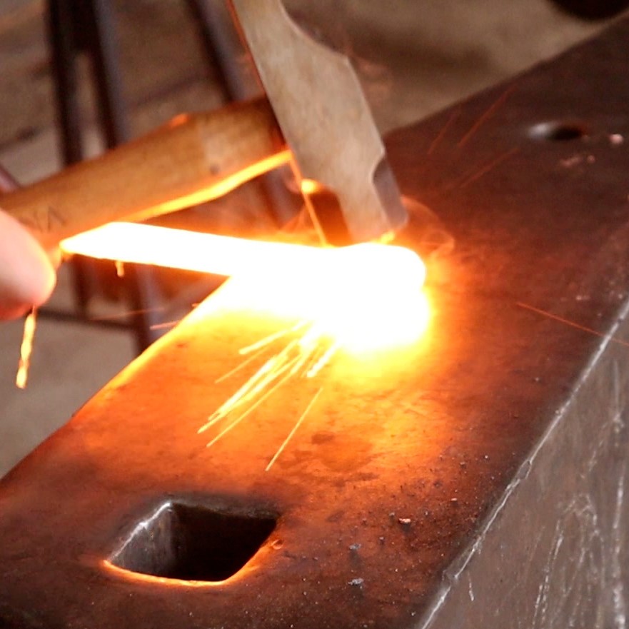 Forge: Blacksmithing a Forge Welded Flux Spoon