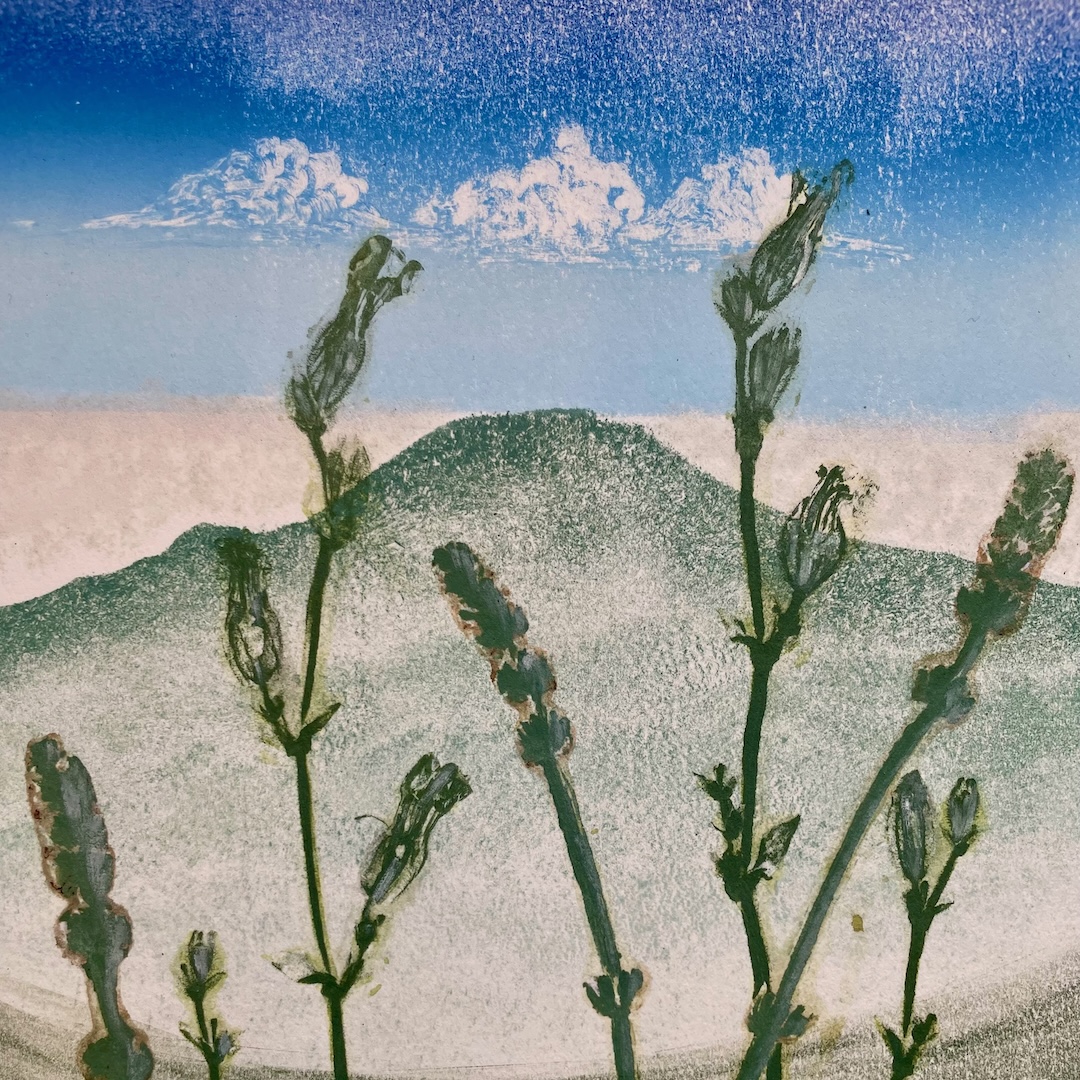 Botanical Frottage Monotype