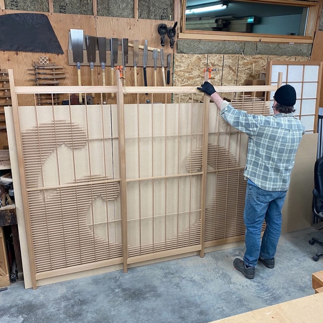 Woodworkers' Monthly Presentation: 'The Wave' Shoji